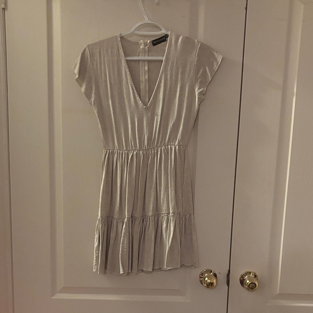 PrettyLittleThing Cream Mini Dress
